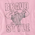 thumbnail image 2 of Johnny Bravo Bravo Style Women's T Shirt, Pink, Medium, 2 of 6