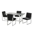 thumbnail image 2 of Alissa Dining Set, 5-Piece, Black, 2 of 2