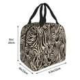 thumbnail image 2 of Disketp Leopard And Zebra1 Lunch Bag for Women Men, Leakproof Thermal Cooler Sack Food Handbags Case High Capacity forTravel Work School Picnic, 2 of 5