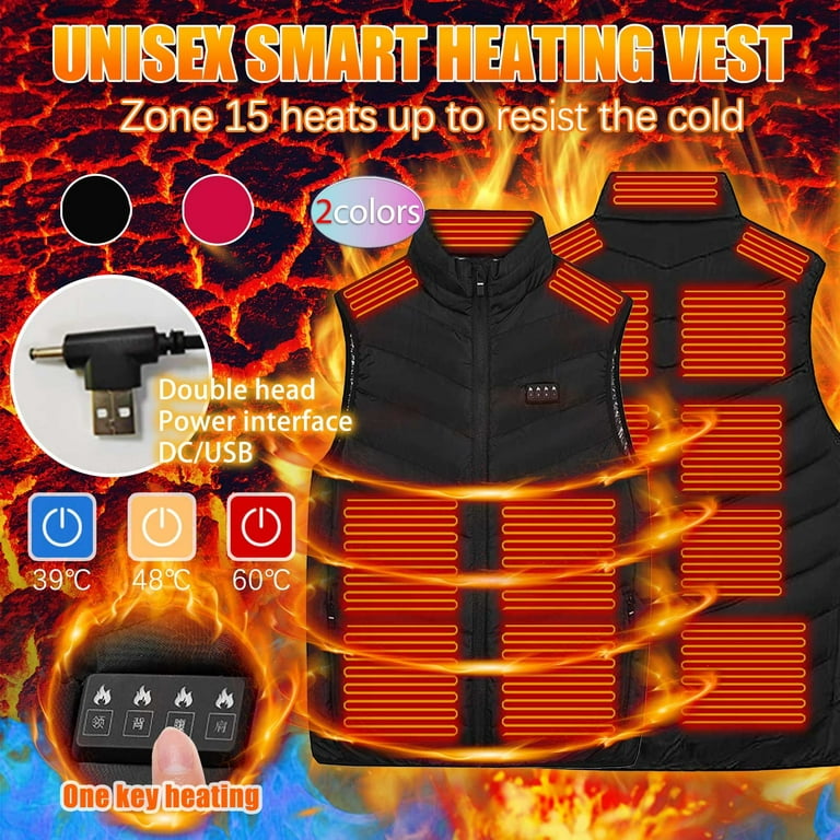 Time and Tru suits for men,sports,Christmas birthday gifts,Outdoor Warm  Clothing Heated For Riding Skiing Fishing Charging Via Heated 