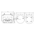 thumbnail image 3 of High-Performance Air Spring Bag - Rolling Lobe Air Suspension Spring Replaces 1R14-039, Ridewell Corp 1003588050C, Navistar 1685-174-C, 1685174C, Meritor 201680, FS8050, 3 of 4