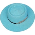 thumbnail image 2 of Straw Sun Hats for Women Wide Brim Concave Top UPF 50+ Women's Lightweight Foldable/Packable Beach Sun Hat -Qin, 2 of 5