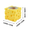 thumbnail image 3 of Loespoir Cheese Mouse Popper Toy Interactive Stress Relief Toy For Kids And Adults, Cheese Shape Popper Toy, Interactive Stress Relief Fidget, Push Pop Sensory Toy for All Ages, 3 of 9