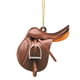 thumbnail image 1 of Colgante acrílico personalizado con forma de silla de montar para amantes de los caballos, resistente a los rayos UV, para el retrovisor del coche, decoración de pared, llavero, regalo, 1 of 2