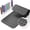 Black, variant on Non-Slip Bath Tub Mat, 39x16 Inch Extra Large Shower Mat with Drain Holes & Suction Cups, Machine Washable, Black