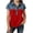 Red., variant on Agkizg Girls Faux Denim Button Down Shirt Short Sleeve Collared Top for Kids Casual Summer T-Shirt, Sizes 12-13 Years