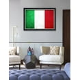 thumbnail image 2 of DECORARTS - Italy Flag Wall Art, Giclee Print on Canvas with Matching Solid Wood Frame. Framed Size: W 33.25" x H 23.25", Ready to Hang., 2 of 6