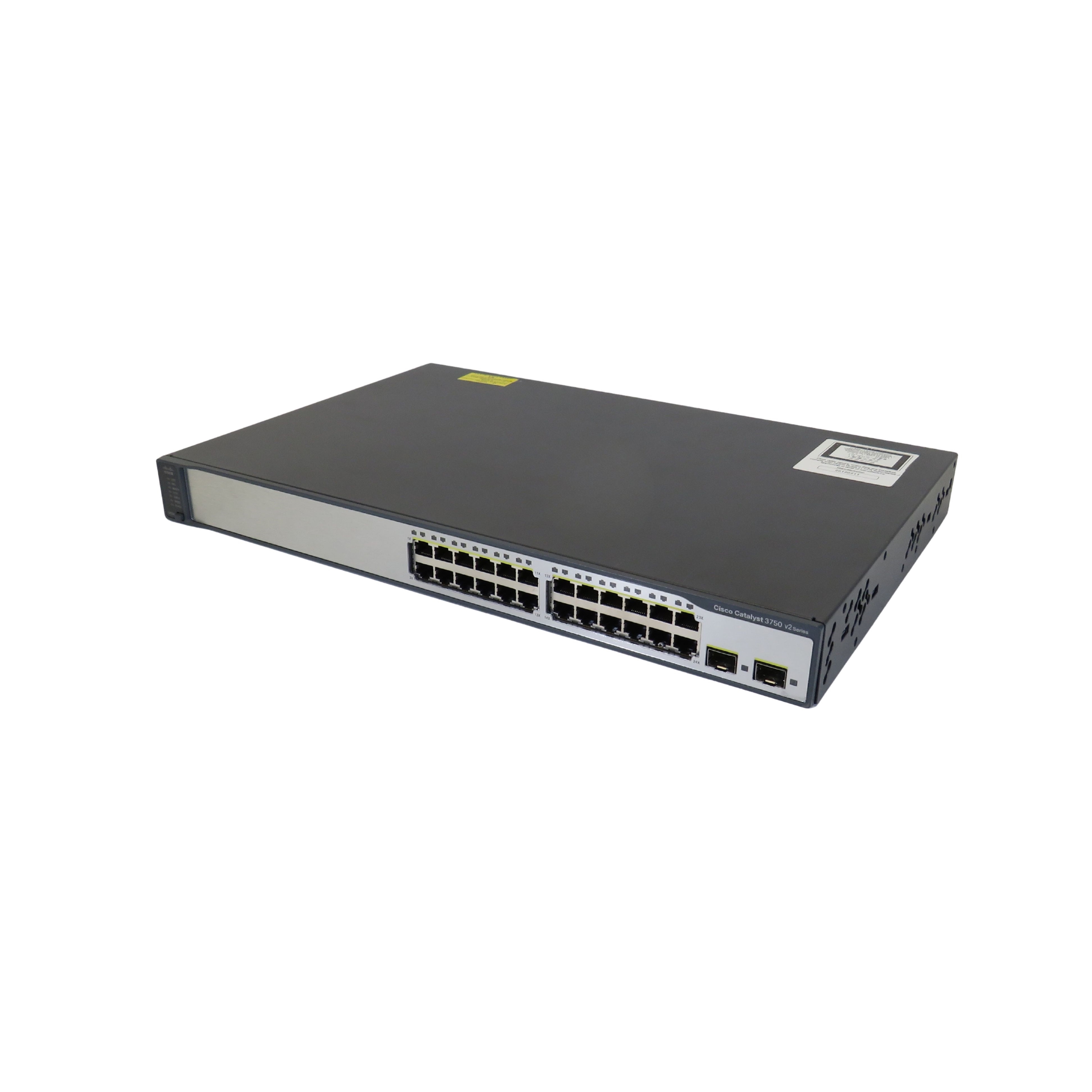 Pre-Owned Cisco WS-C3750V2-24TS-S 3750V2 24 10/100 + 2 SFP Network Switch (Good)