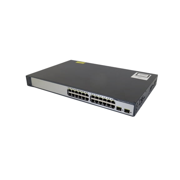 Pre-Owned Cisco WS-C3750V2-24TS-S 3750V2 24 10/100   2 SFP Network Switch (Good)