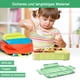 thumbnail image 4 of Delicia diaria, estructura duradera que resiste el uso diario, caja bento para niños y adultos con 6 compartimentos y caja de salsa separada, perfecta para la escuela y la oficina, sin BPA, apta para, 4 of 5