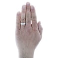thumbnail image 5 of 10K White Gold Solitaire Diamond Men's Wedding Band Anniversary Ring 1/4 Ct., 5 of 5