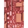 thumbnail image 1 of Ahgly Tapis Rectangulaire Rouge Lavable en Machine, 6 Pieds x 9 Pieds, 1 of 7