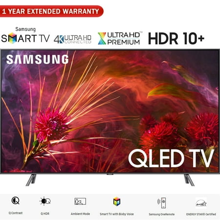 Samsung QN75Q8FNB 75" Q8FN QN75Q8FNBFXZA QLED Smart 4K UHD TV (2018 Model) - (Certified Refurbished) with 1 Year Extended Warranty