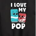 thumbnail image 3 of Instant Message - I Love My Pop - Toddler & Youth Crewneck Fleece Sweatshirt, 3 of 6