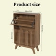 thumbnail image 5 of Fiogmub Shoe Storage Cabinet with 2 Flip Drawers, Entryway Shoe Cabinet, Slim Narrow Shoe Organizer Cabinet, 5 of 8