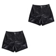 thumbnail image 4 of Qarigey Pantalones cortos de verano de estilo gótico para mujer, disfraz de niña, pantalones de cintura alta, ropa de calle de Color sólido, S 2piezas, 4 of 6