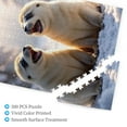 thumbnail image 3 of 500 Piece Adult Jigsaw Puzzle Two Adorable Seal Pups In Snowy Winter Wonderland Challenging And Relaxing Puzzle For Adults Fun Brain Teaser Great Gift Idea Unique Home Decor, 3 of 7