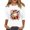 White, variant on Bexdxz Cute Ghost Pumpkin Halloween 3/4 Sleeve Shirts for Women Funny Bat Graphic Crew Neck Three Quarter Length Tee Fall Casual Holiday Top Black 2XL