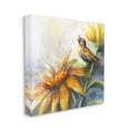 thumbnail image 3 of Stupell Industries Bird Singing Yellow Flowers Botanical & Floral Painting Gallery Wrapped Canvas Print Wall Art, 17 x 17, 3 of 7