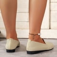 thumbnail image 3 of Vedolay Summer Casual Shoes For Women 2023 Women's Fashion Platform Walking Shoes Cute Loafers,Beige 7.5, 3 of 5