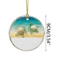 thumbnail image 3 of Costeam Nautical Beach Underwater Turtle Xmas Ornament Sea Life Seaturtle Hanging Ornaments Keepsake For Christmas Tree Home Beach Decor, 3 of 8