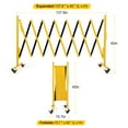 thumbnail image 1 of EDTara Long Folding Security Gate, Retractable Metal Barrier for Construction Site Elevator Traffic Control Garage, 1 of 7
