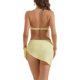 thumbnail image 3 of INSPIRAR CHIC Conjuntos de Bikini de Mujer con Anillo O de Canalé de 3 Piezas, Parte Inferior de Triángulo con Hebilla en la Espalda, Trajes de Baño Talla X-Large Amarillo Claro, 3 of 5