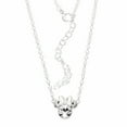 thumbnail image 3 of Disney Minnie Mouse Crystal Birthstone Silver Plated Necklace (More Colors), 3 of 5