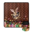 thumbnail image 2 of HELLHERO Rabbit Sewing Machine Mat with Storage Cylinder Storage Fabric Polyester Home Deocr for Friend Family Gift Sewing Classes, 2 of 4