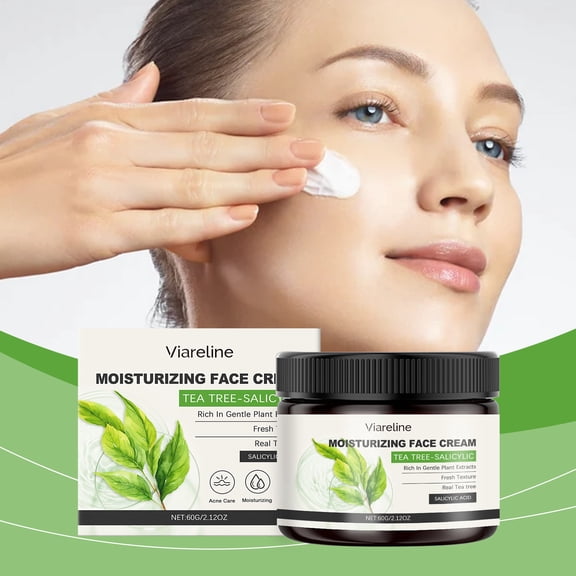 Salicylic Acid Cream, Shiny, Smooth, Fine Pores, Hydrates and Moisturizes, Daily Facial Moisturizer