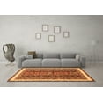 thumbnail image 3 of Ahgly Company Indoor Square Abstract Orange Modern Area Rugs, 8' Square, 3 of 4