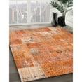 thumbnail image 3 of Ahgly Company Machine Washable Indoor Rectangle Contemporary Orange Red Area Rugs, 7' x 9', 3 of 7