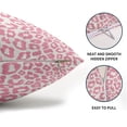 thumbnail image 4 of Pink Leopard Print Lumbar Pillow Covers 12x20 Inch Set of 2 Cheetah Animal Spots Rectangle Throw Pillows For Couch Farmhouse Square Pillow Cases Home Decor For Living Room Sofa Bed Porch Outdoor, 4 of 6