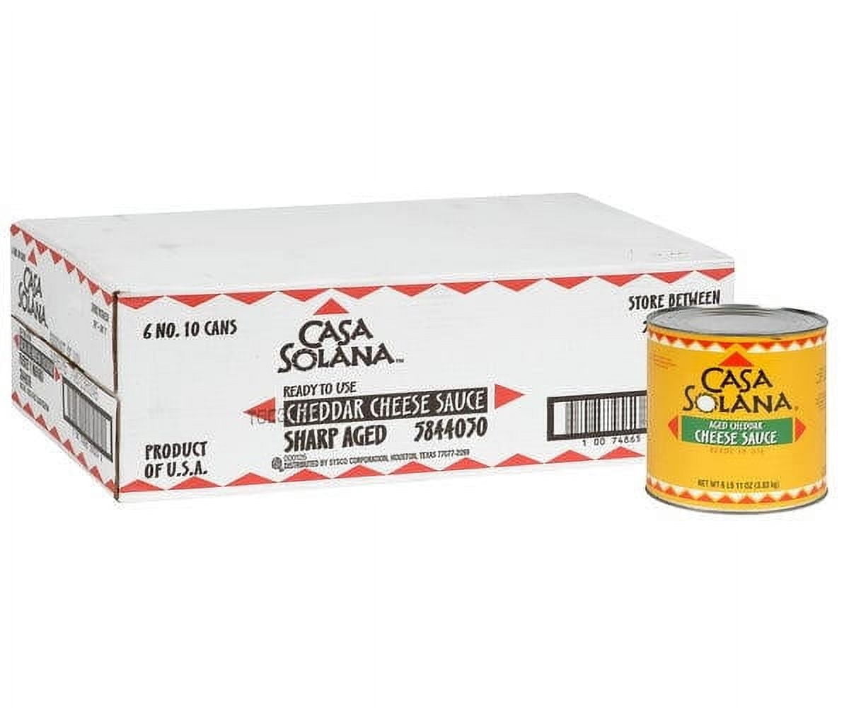Casa Solana Aged Cheddar Cheese Sauce 2.84L/96 oz - Bulk Size, 6/Case -  Walmart.com