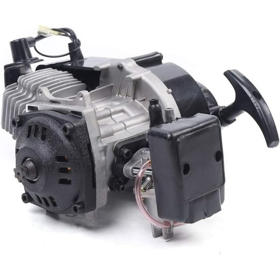 49CC 2 Stroke Mini Engine w/Air Filter Recoil Pull Start Mini Pocket Dirt Bike Motor Single Cylinder Air Cooled Mini Motorbike Engine Kit for Mini Dirt Bikes, ATV Scooter