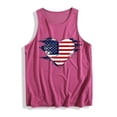 thumbnail image 4 of Sevevn Women's Summer Casual Round Neck Loose Sleeveless T-Shirt Early Access Deals Red S, 4 of 4