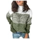 thumbnail image 2 of Gibobby Casual Suéter para Mujer, Suéteres para mujer, de cuello alto, holgado, de punto, moderno, elegante, grueso, estilo clásico(Verde,CH), 2 of 5