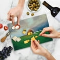 thumbnail image 5 of Autumn Cutting Board, Oak Tree in a Meadow on Cloudy Fall Day Romantic Idyllic Countryside Photograph, Decorative Tempered Glass Cutting and Serving Board, Small Size, Multicolor, by Ambesonne, 5 of 5