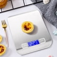 thumbnail image 3 of Cocina digital Básculas, básculas para alimentos de 11 lb/5 kg, básculas de cocina de acero inoxidable con pantalla LCD retroiluminada recargable por USB, 3 of 5