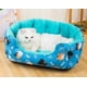 thumbnail image 4 of Cojín para cama para perros, sofá para dormir, cama para gatos, cama redonda para cachorros, cama cálida, cama suave y larga de felpa para perros pequeños, nido para gatos, 4 of 4