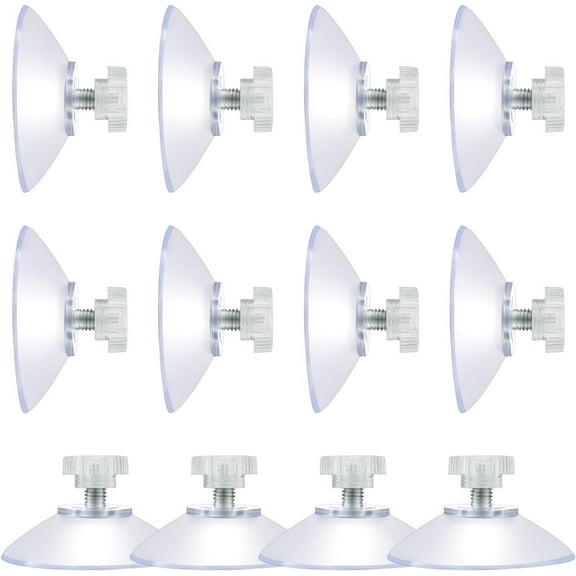 12 PCS Suction Cups Suction Pads for Glass Table Clear