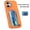Orange, variant on Wallet Case for Apple iPhone 17, Build in Cards Slots Heavy Duty Shockproof Stand Bumper Phone Cover Case for Women Men, Black