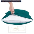 thumbnail image 6 of HNB Store 600 TC Egyptian Cotton California King Bed Sheet Set Include's - 15" inch Deep Fitted Sheet | 1 Flat Sheet | 2 Pillowcases | Teal Solid, 6 of 7