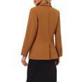 thumbnail image 3 of INSPIRE CHIC Business Blazer for Women's One Button Open Front Work Office Suit Blazers S Brown, 3 of 6