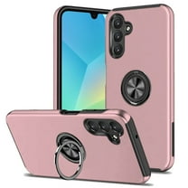 For Samsung Galaxy A16 5G Hybrid Slim Kickstand with Metal Invisible Ring Stand Holder Fit Magnetic Car Mount Shockproof Cover, XPM Phone Case [Rose Gold]