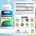 thumbnail image 3 of (3 pack) Best Naturals Lactoferrin 250 mg 60 Vegetarian Capsules | Healthy Immune Supplement, 3 of 9