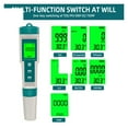 thumbnail image 3 of 7 in 1 PH/ORP/EC/TEMP/SALT/S.G/TDS LCD Backlight Waterproof IP67 Water Quality Tester Multifunctional Water Quality Test Pen, 3 of 7