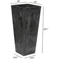 thumbnail image 7 of Root & Vessel Ella Tall Planter, Black, 35.5", 7 of 7
