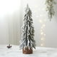 thumbnail image 1 of Adornos navideños en miniatura: Árbol de Navidad pequeño con nieve cayendo. Decoración para el hogar o escritorio., 1 of 6