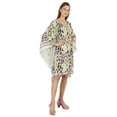 thumbnail image 2 of Moomaya WoMen's Short Hoodie Kaftan Loose Tunic Kimono Sleeve Mini Beach Cover Up Dress, 2 of 7